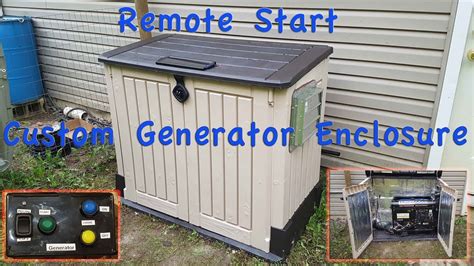 you tube metal generator box|generator enclosure diy.